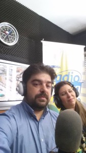 Andrea Impera insieme a Gabriella Ponzo, ospiti di Radio Luna