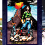 Il Peso della Cultura, l’innovativo librogame made in Carbonia Foto di copertina con gli autori e l'illustrazione del peso della cultura