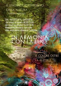 La locandina della mostra - In armonia con la luce.